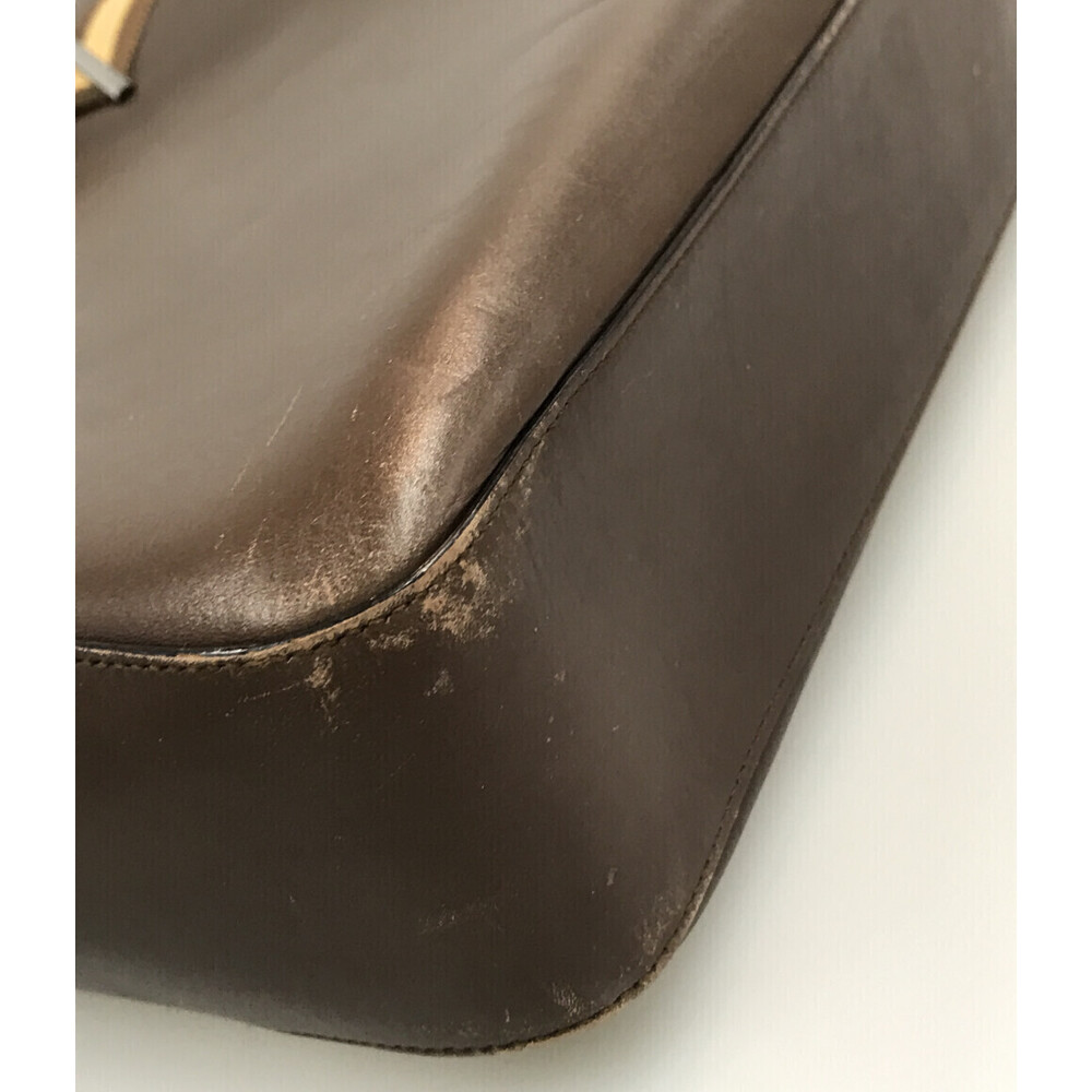 Gucci leather tote bag Sherry Line brown - Picture 6 of 6